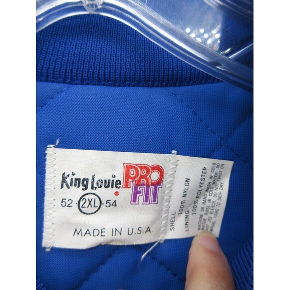 VINTAGE King Louie Jacket XXL Pro Fit Satin Bomber Local Union 724 NY - Picture 8 of 11